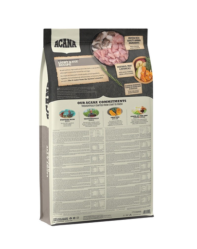 ACANA Light & Fit Dog hrana uscata caini adulti supraponderali 11.4 kg