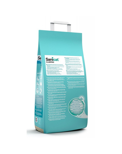 SANICAT Clumping 10 L nisip litiera pisici, din bentonita
