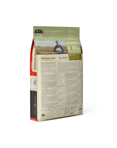 ACANA Yorkshire Pork 6 kg pentru caini cu alergii alimentare