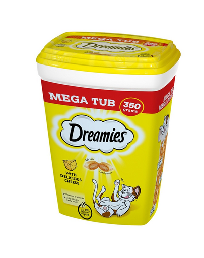 DREAMIES Mega Box 2x350g Recompense pisici, cu branza delicioasa