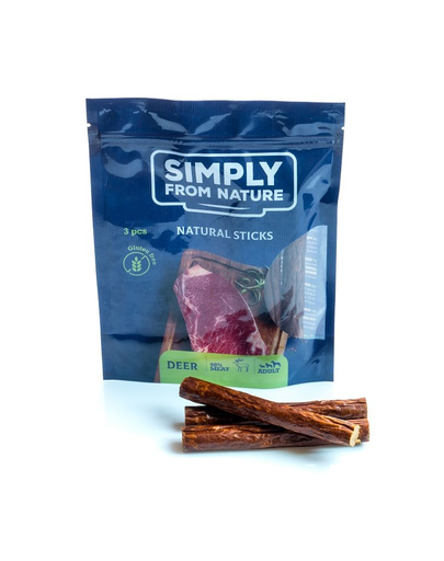 SIMPLY FROM NATURE Nature Sticks cu carne de caprioară 3 buc.