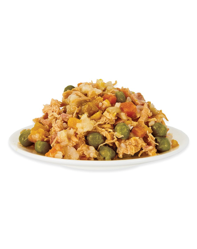 APPLAWS Dog Tin Taste Toppers Chicken Breast with Ham & Vegetables 6x156g piept de pui, sunca si legume