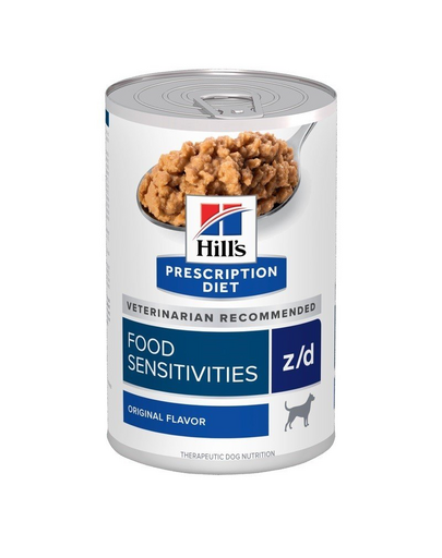 HILL'S Prescription Diet Canine z/d Food Sensitivities 9+3 CADOU hrană umedă dietetică câini, pentru intoleranțe alimentare