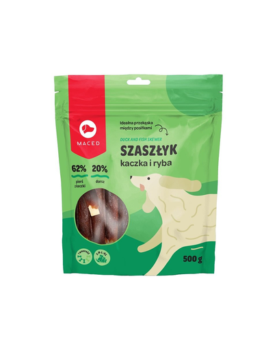 MACED Batoane pentru caini, cu peste si rata 500 g