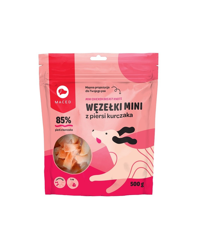 MACED Recompense caini, noduri de pui, 500g