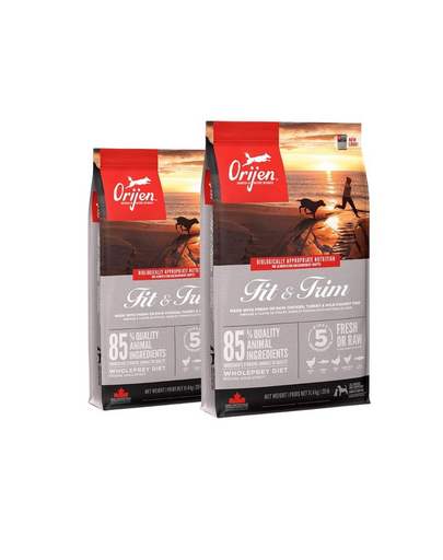 ORIJEN Fit & Trim Dog hrana uscata pentru caini supraponderali 22,8 kg (2 x 11,4 kg)