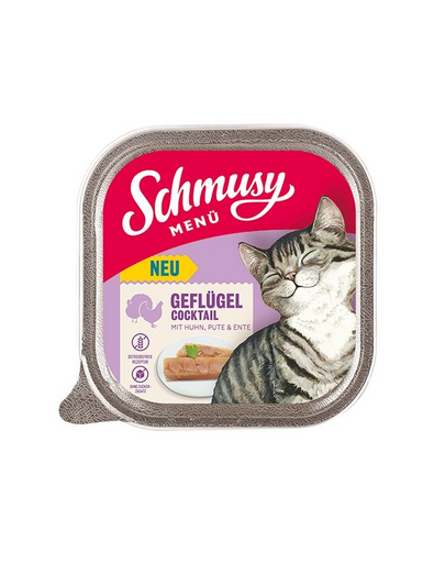 SCHMUSY MENÜ hrana umeda pisica 32x100 g cocktail pasari de curte