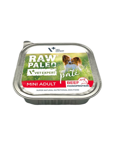 VETEXPERT Hrana umeda Raw Paleo Pate Adult Mini 150g cu vita