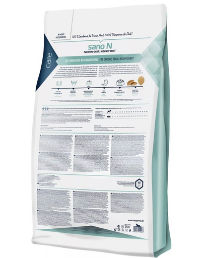 HAPPY DOG Sano N Hrana uscata pentru caini adulti cu probleme renale 7,5 kg