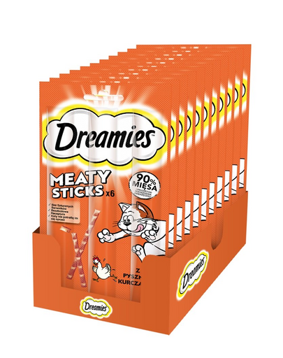 DREAMIES Hrana complementara pentru pisici adulte cu pui delicios 14x30 g