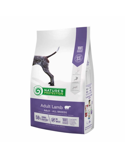 NATURES PROTECTION Adult Lamb All breed dog 4 kg hrana caini adulti toate rasele, cu miel