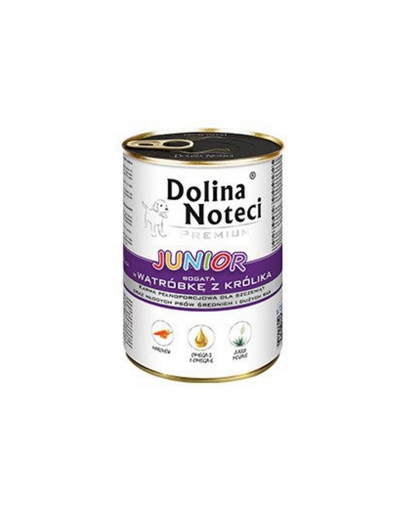 DOLINA NOTECI Premium Junior bogat în ficat cu iepure 400 g
