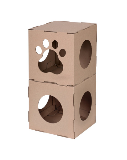 CARTON+ PETS Case modulare din carton pentru pisici Twins