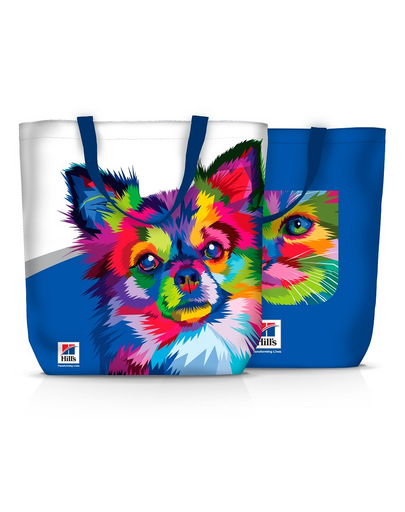 HILL'S Geanta din material textil cu doua fete