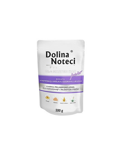 DOLINA NOTECI Premium Junior cu ficat de iepure și limbi de cerb 100g