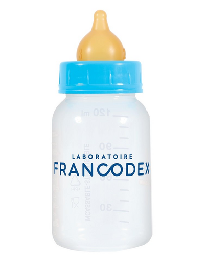FRANCODEX Biberon pentru căței și pisici 120 ml + 2 tetine