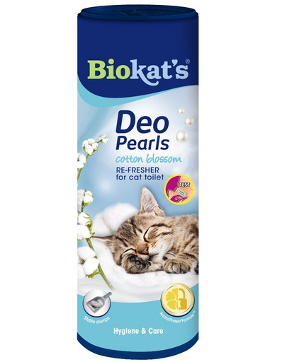 BIOKAT'S Deo Pearls Cotton blossom 700 g perle parfumate litiera pisica