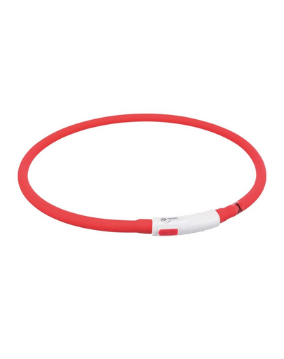 TRIXIE Zgarda luminoasa caini, cu USB XS-XL rosu
