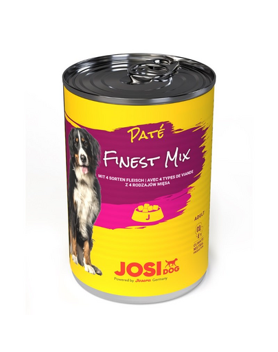 JOSERA JosiDog Finest Mix Pate pate 4 tipuri de carne 400 g pentru caini adulti