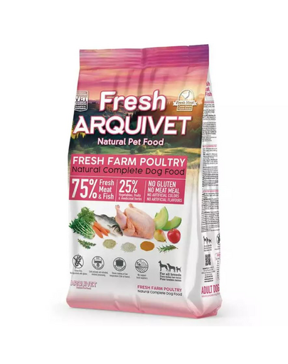 ARQUIVET Fresh Hrana semi-umeda pentru caini, cu pui si peste oceanic 2,5 kg