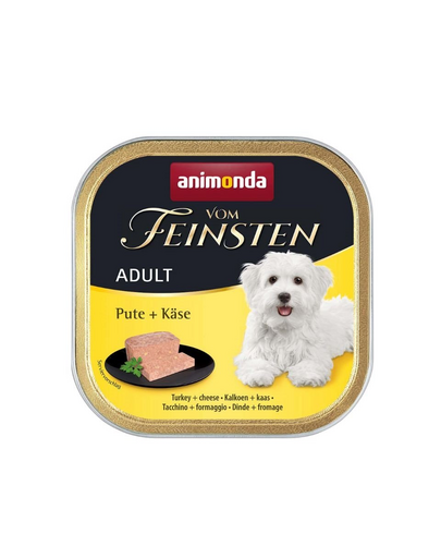 ANIMONDA Vom Feinsten Adult Turkey&Cheese 150 g conserva caini adulti, curcan si branza