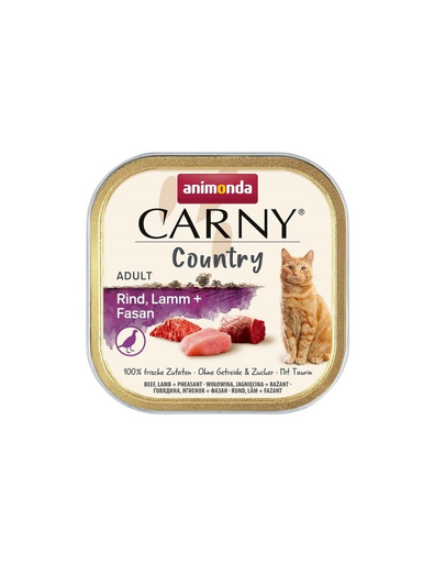 ANIMONDA Carny Country Adult Beef&Lamb&Pheasant 100 g Hrana pentru pisici, cu vita, miel si fazan