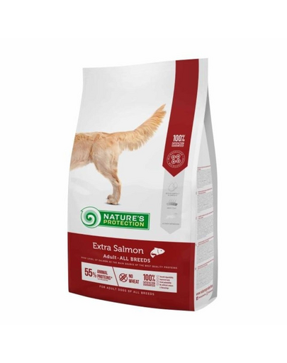 NATURES PROTECTION Extra Salmon Adult All Breed Dog 2 kg Hrana caini adulti, cu somon