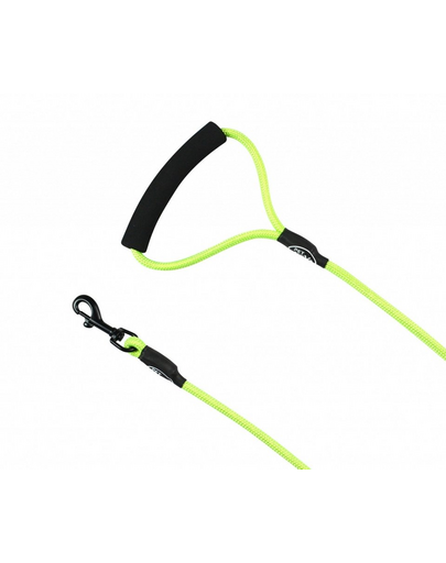 PET NOVA Lesa caine, verde cu maner 120 cm / 1 cm