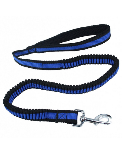 PET NOVA Lesa caini Bungee 2,5cm x 120-180cm, albastru