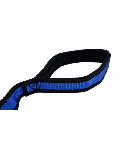 PET NOVA Lesa caini Bungee 2,5cm x 120-180cm, albastru