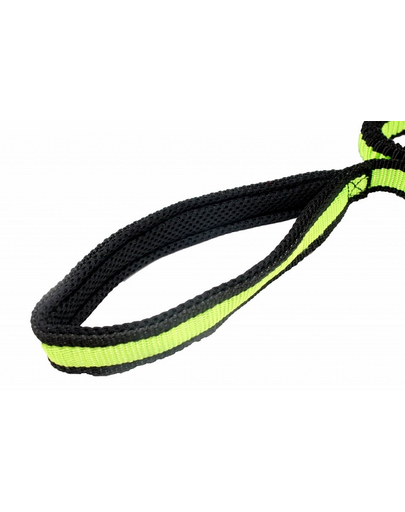 PET NOVA Lesa caini elastica BUNGEE, galben 120-180 cm / 2,5 cm