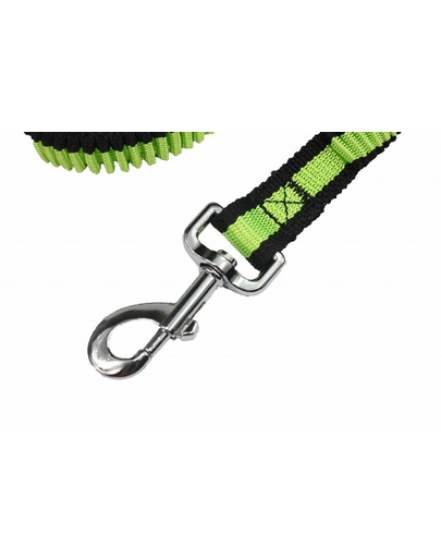 PET NOVA Lesa caini elastica BUNGEE, galben 120-180 cm / 2,5 cm
