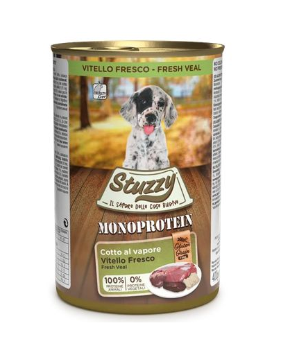 STUZZY Monoprotein Puppy Veal cu vițel pentru cățeluși 400 g