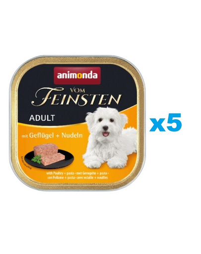ANIMONDA vom Feinsten Adult Hrana umeda cu pasare si taitei pentru caini adulti 5 x 150 g