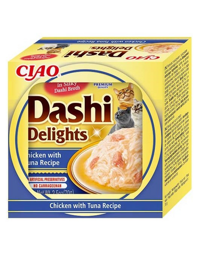 INABA Cat Dashi Delights pui si ton 70 g mancare umeda pisici