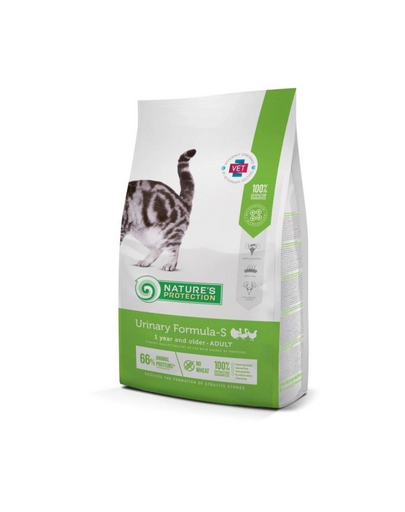 NATURES PROTECTION Urinary Formula-S Poultry Adult Cat 2 kg Hrana uscata pisici cu probleme urinare, cu pasare
