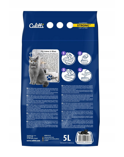 CALITTI Strong Așternut din bentonită cu levănțică, pentru pisici 5 L