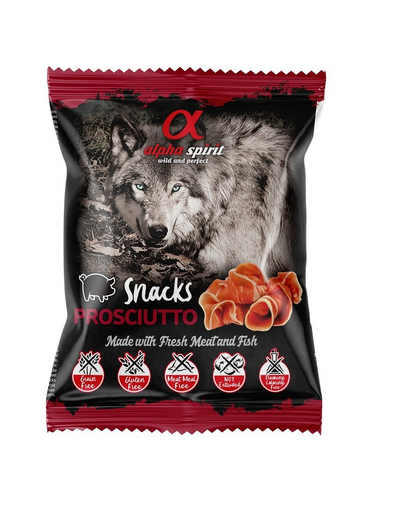 ALPHA SPIRIT Prosciutto recompensa pentru caini 50 g