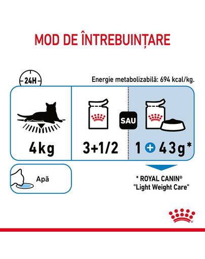 Royal Canin Light Weight Care in sos 85 g hrana umeda pisici adulte cu tendinta de supraponderabilitate
