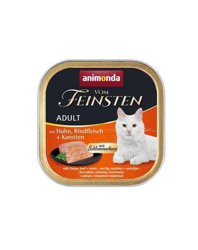 ANIMONDA Vom Feinsten Adult Pui, Vită și Morcovi 100g