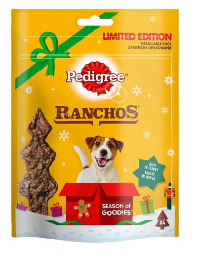 PEDIGREE Ranchos Recompensa pentru caini adulti, cu curcan 7 x 52 g