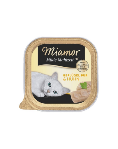 MIAMOR Milde Mahlzeit Poultry Pure&Chicken 100g hrana pisica, pasare si pui