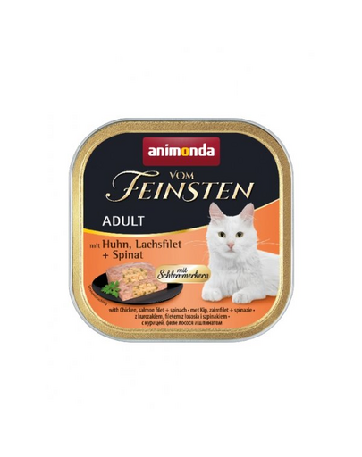 ANIMONDA Vom Feinsten Pate pui somon și spanac 100 g