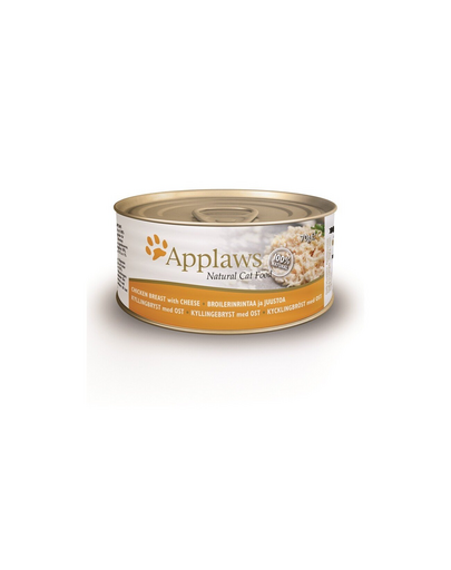 APPLAWS Cat Conserve hrana pisici, cu pui si branza 24x70 g