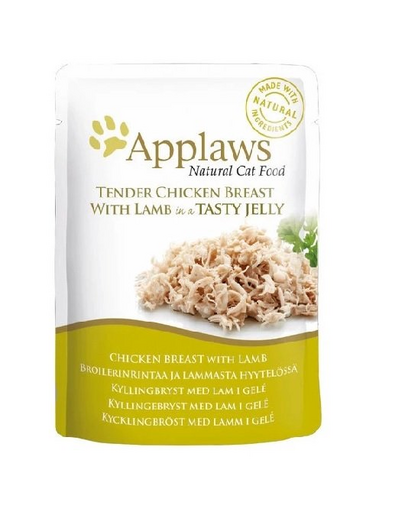 APPLAWS Cat Pouch Jelly piept de pui cu miel in aspic 16x70 g pentru pisici