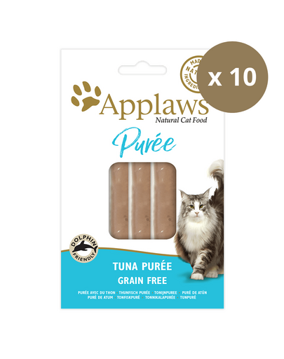 APPLAWS Recompense pentru pisici, cu piure de ton, 10 x (8 x 7 g)