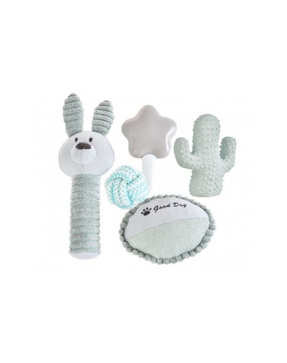 BARRY KING Set cadou pentru caine 5in1 gri/albastru