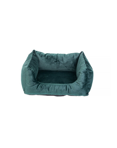 FERA Glamour culcus pentru caini, verde S 45x50x24 cm