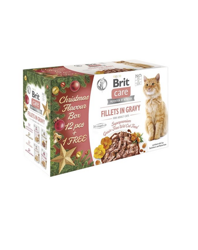 BRIT Care Cat Christmas Multipack (12 + 1) x 85 g