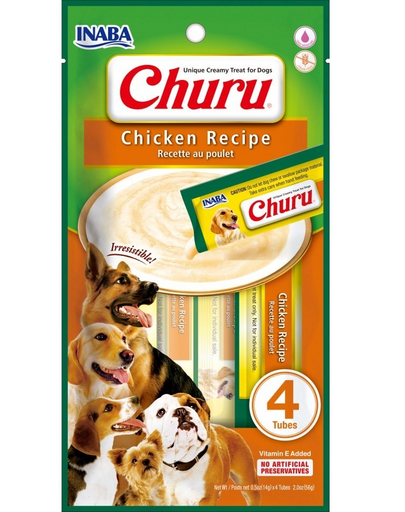 INABA Churu Chicken recipe 4x14g pui crema pentru caini